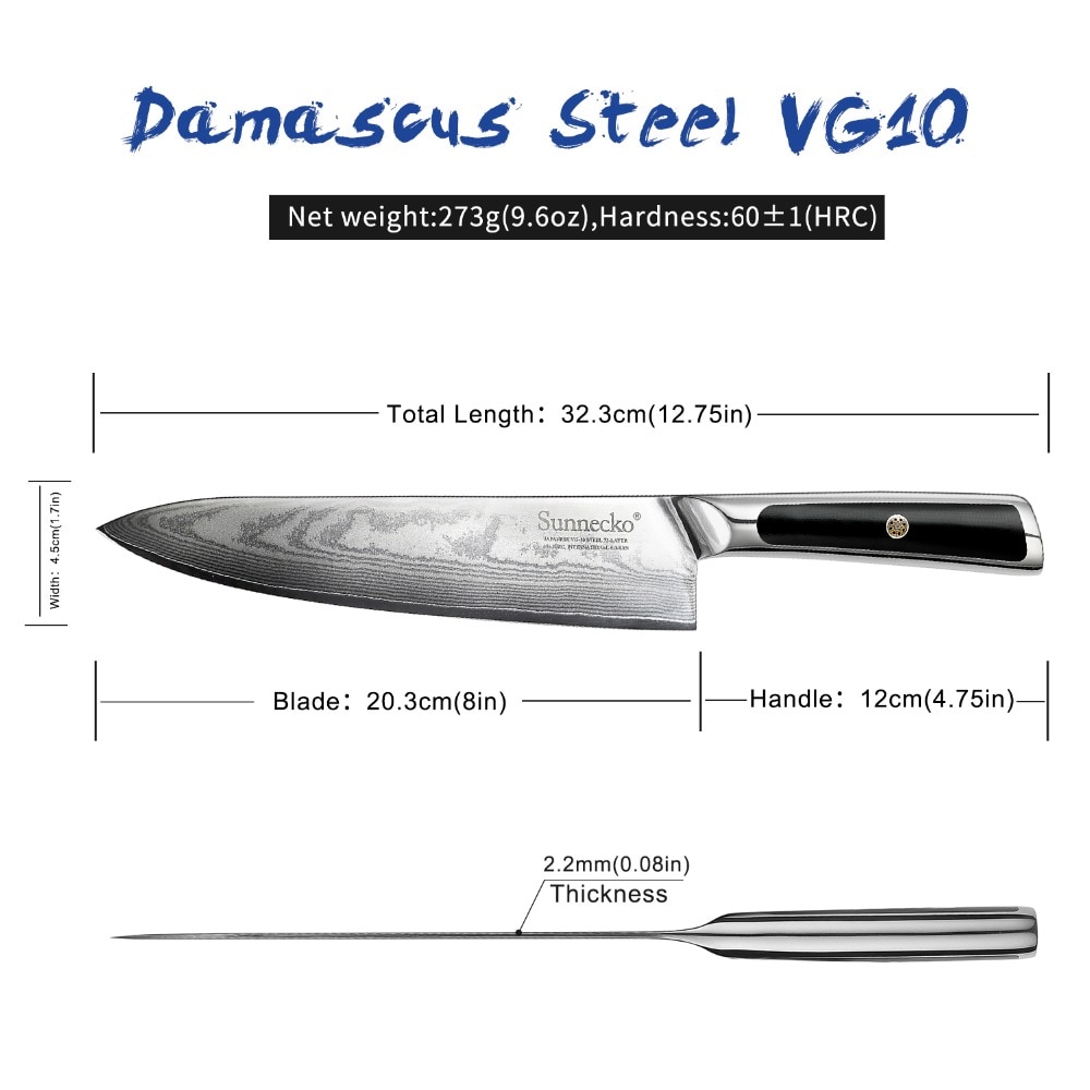 Damascus Steel Chef Knife