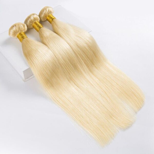 Blonde Virgin Brazilian Hair Bundles - Image 7