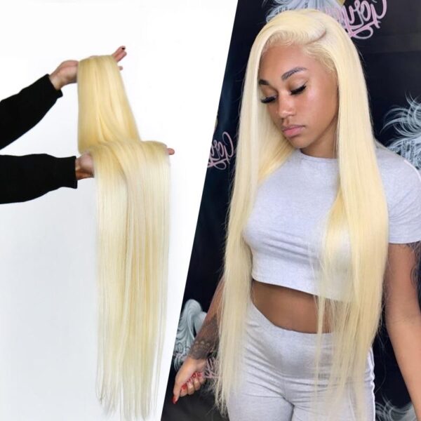 Blonde Virgin Brazilian Hair Bundles