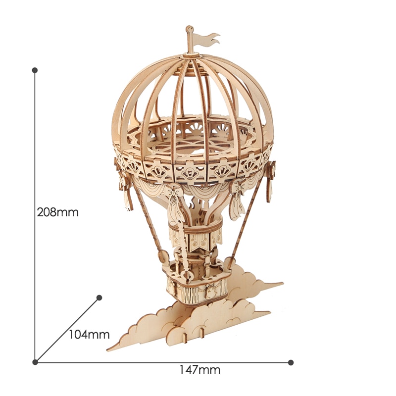 DIY 3D Wooden Puzzle Model