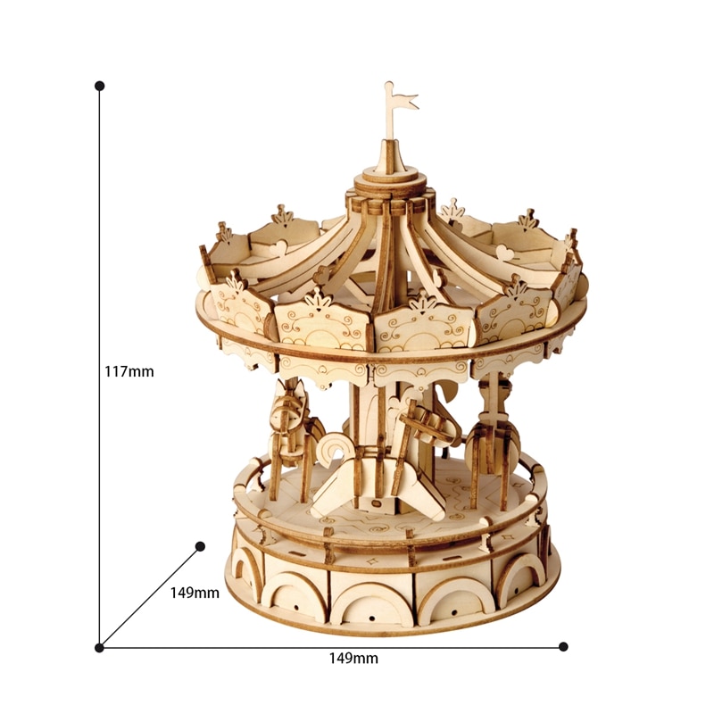 DIY 3D Wooden Animal Building Puzzle