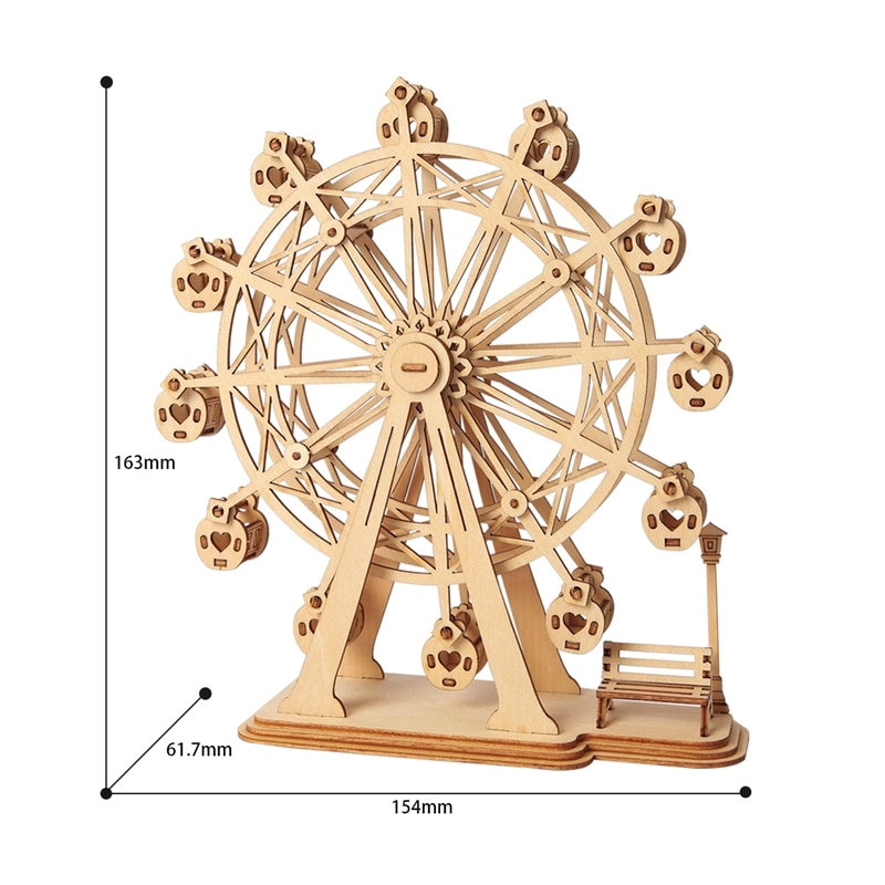 DIY 3D Wooden Animal Building Puzzle