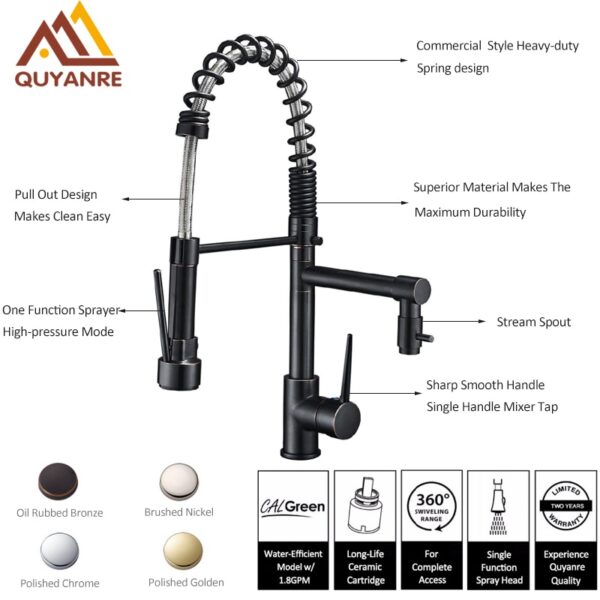 Blackend Spring Kitchen Faucet - Image 6