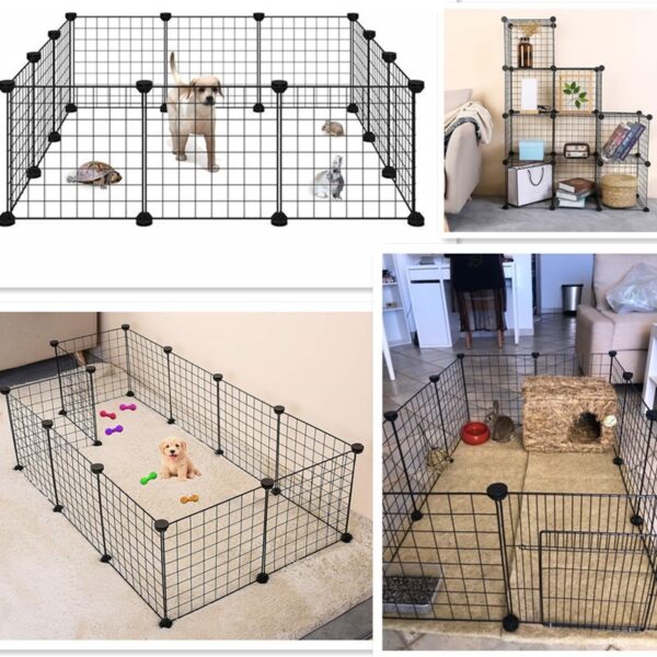 Foldable Iron Pet Fence - Image 3