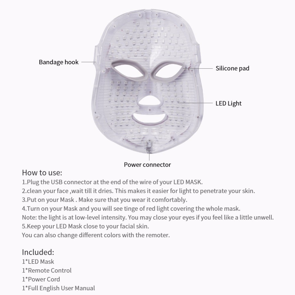 Cold Light LED Photon Facial Mask