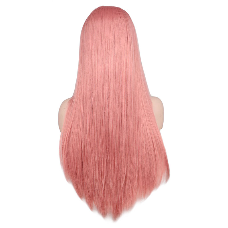 Bright Pre-Colored Long Straight Synthetic Hair Wig