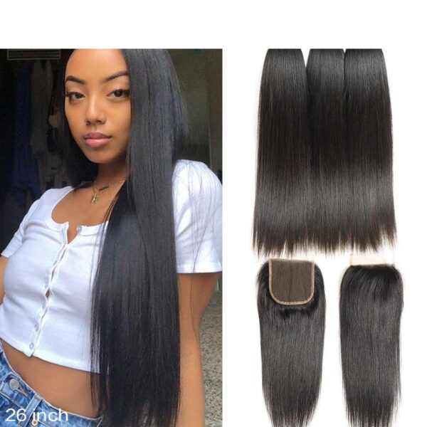 Straight Human Hair Bundles - Image 3