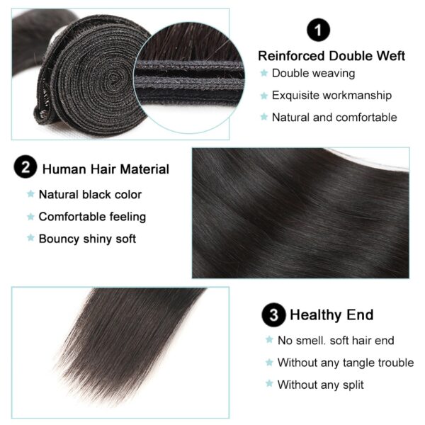 Straight Human Hair Bundles - Image 5