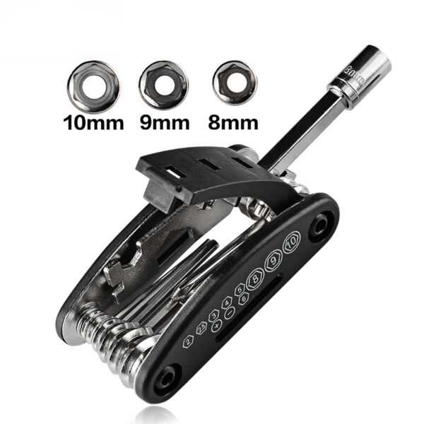 Multifunctional Carbon Steel Bicycle Repair Tools Kit - Image 5