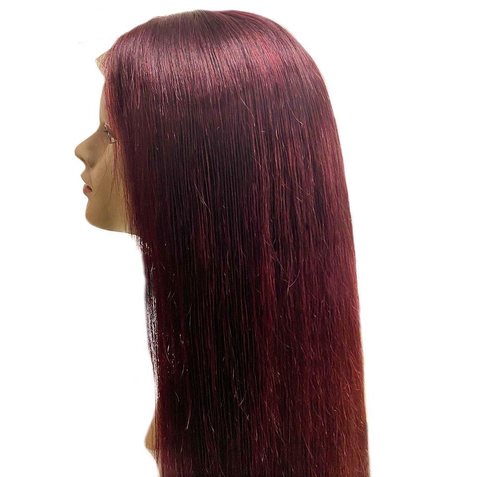 Auburn Dyed Human Hair Lace Front Wig