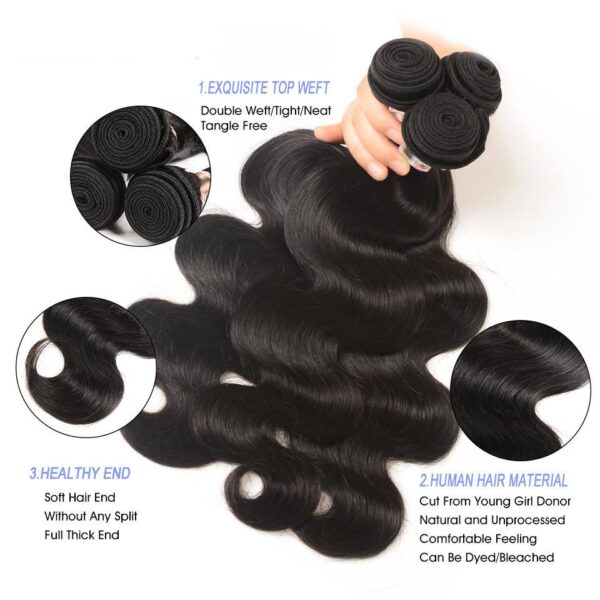 150% Density Body Wave Hair Bundles - Image 6