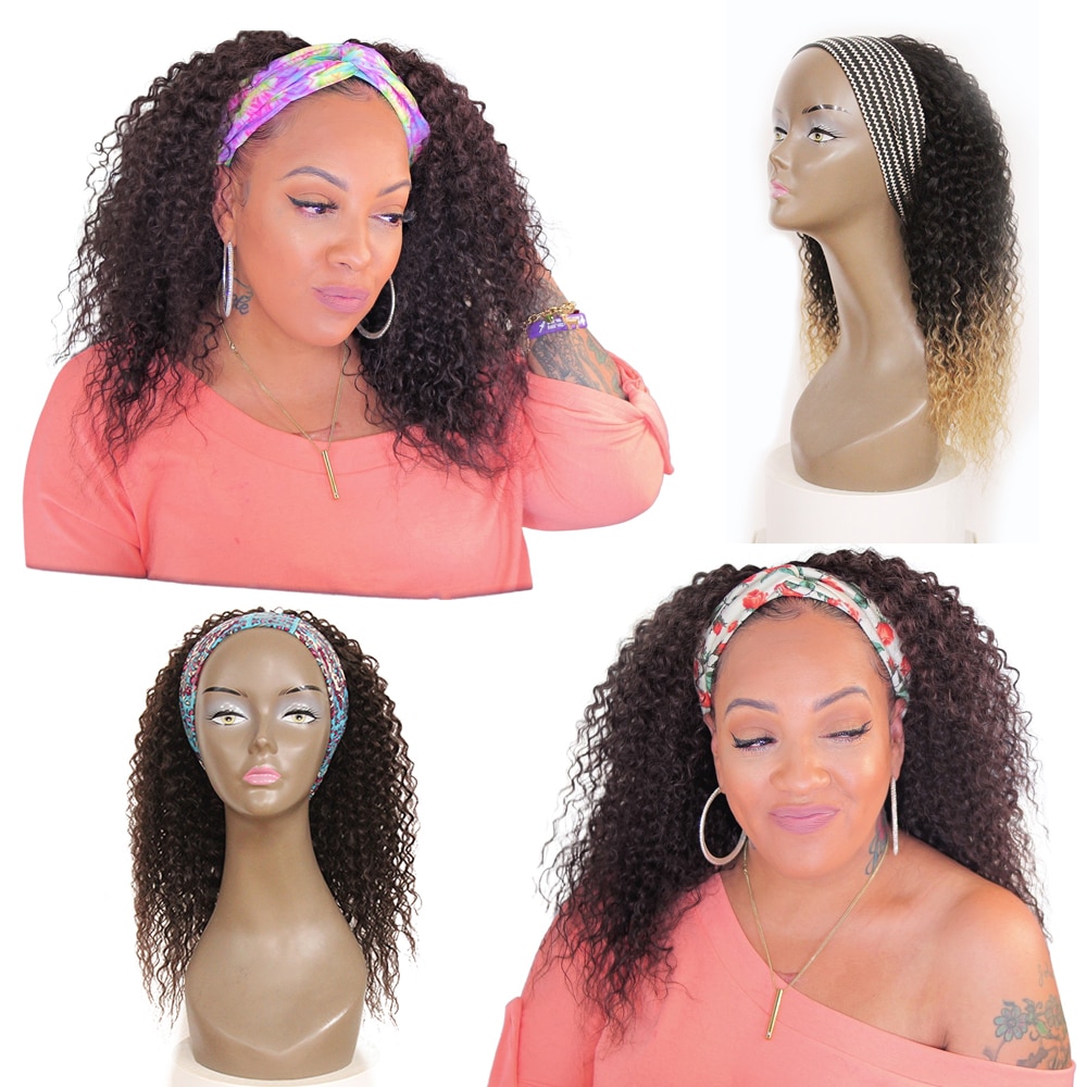 Kinky Synthetic Hair Headband Wig