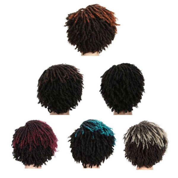 Short Dreadlocks Synthetic Hair Wig