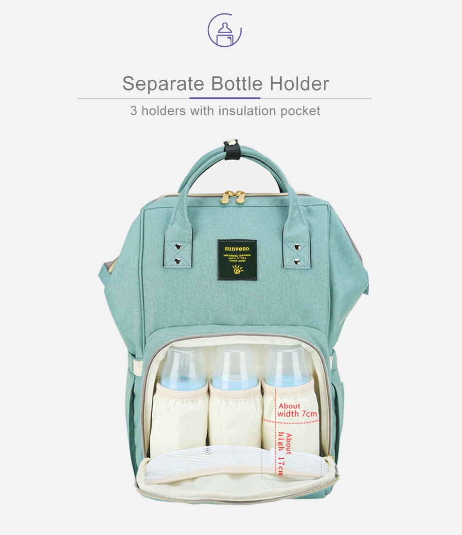 Plain Polyester Diaper Backpack