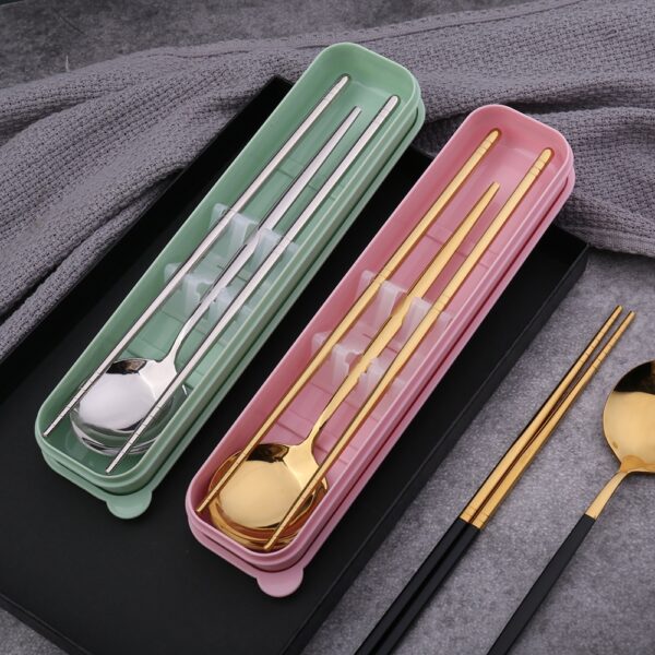 Stainless Steel Tableware Set - Image 3