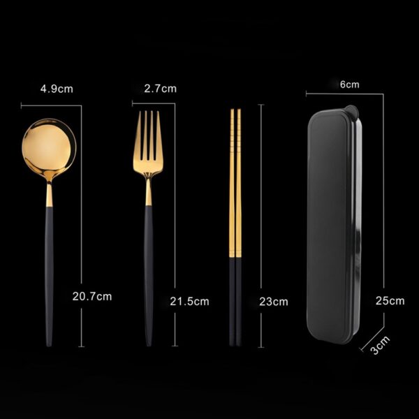 Stainless Steel Tableware Set - Image 6