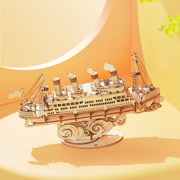 3D Wooden Boat Puzzle - Image 7