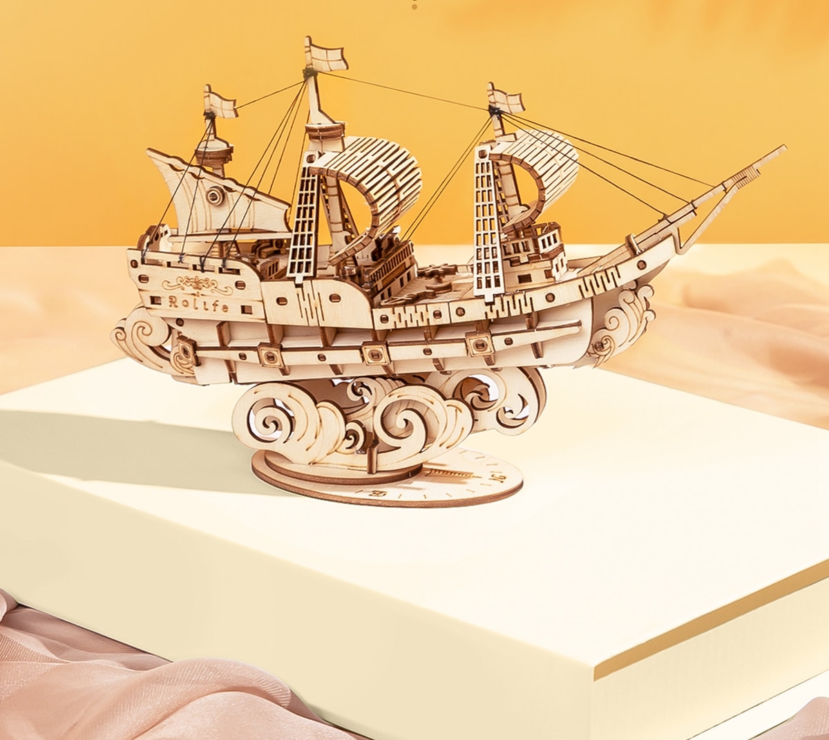 3D Wooden Boat Puzzle