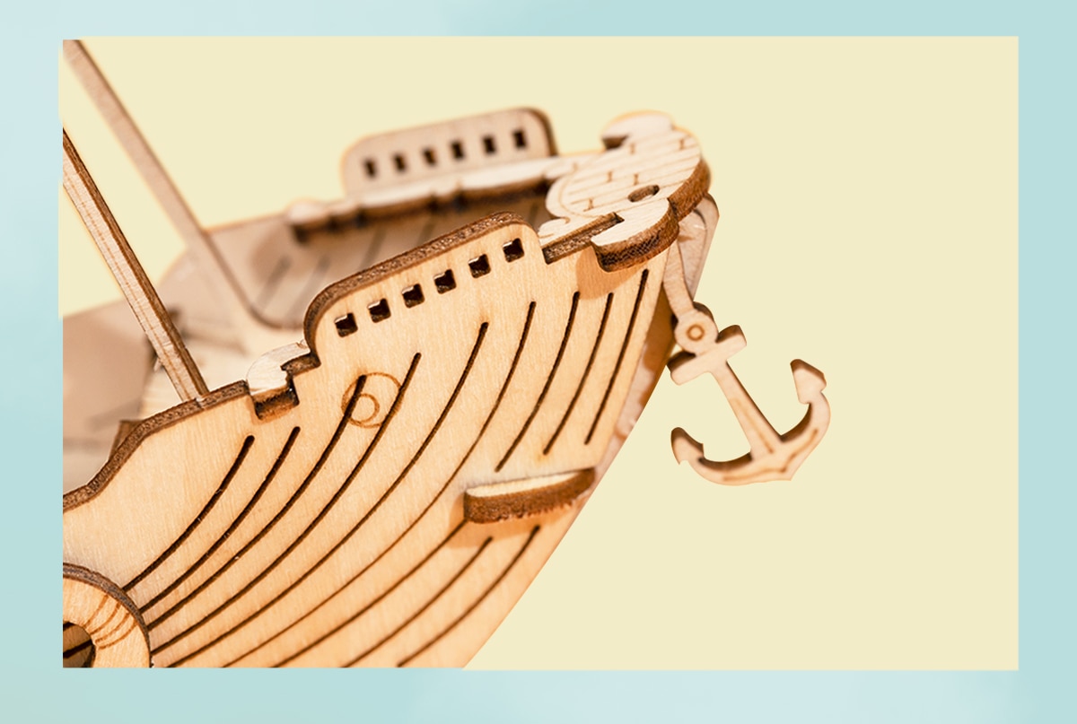 3D Wooden Boat Puzzle