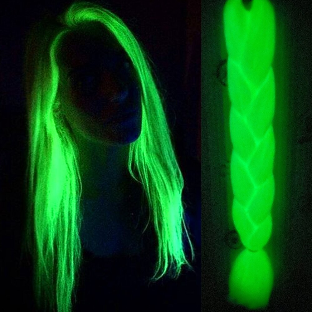 Neon Glowing Synthetic Jumbo Braids