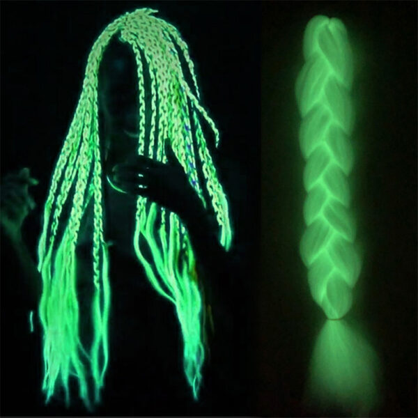 Neon Glowing Synthetic Jumbo Braids - Image 5