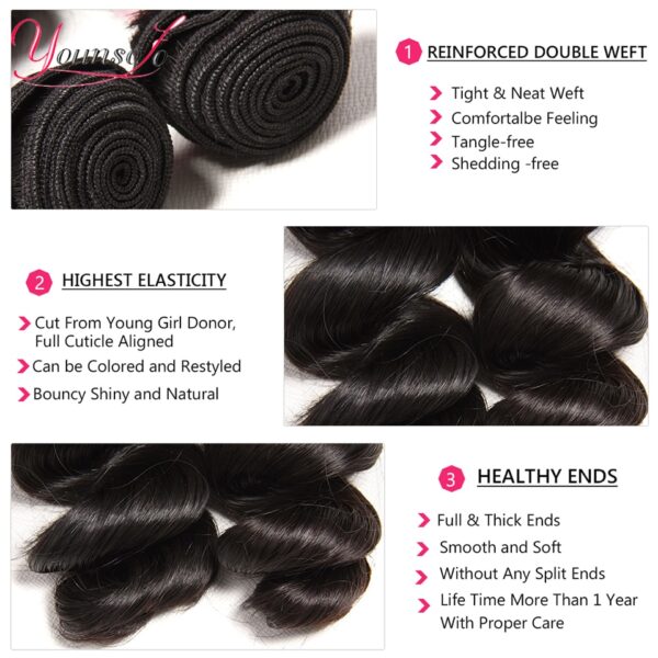 Loose Wave Brazilian Remy Hair Bundles - Image 6