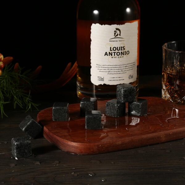 Whiskey Chilling Rocks in Wooden Box - Image 5