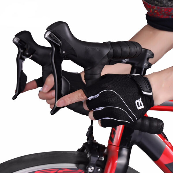 Shockproof Anti-Slip Unisex Cycling Half-Finger Gloves - Image 8