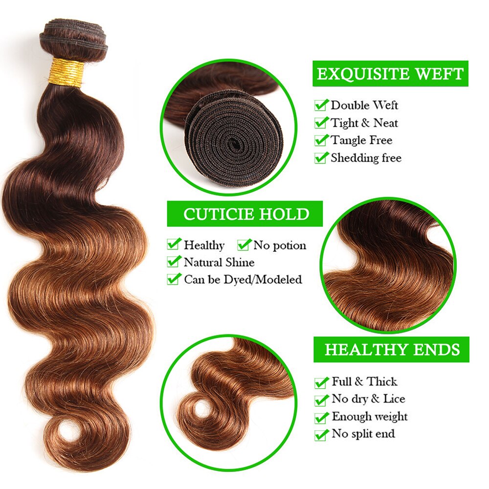 Ombre Brazilian Body Wave Hair Bundles