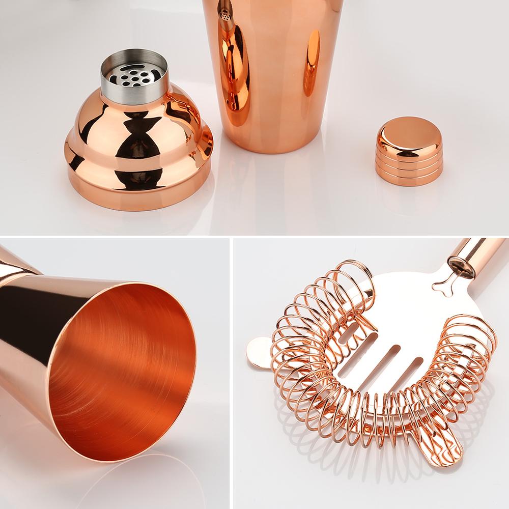 Rose Gold Cocktail Shaker Making Set