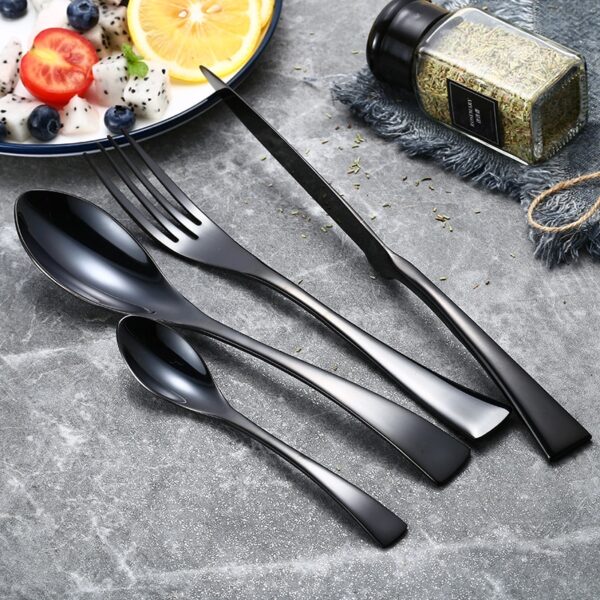 Stainless Steel Cutlery Set, 24 Pcs - Image 4