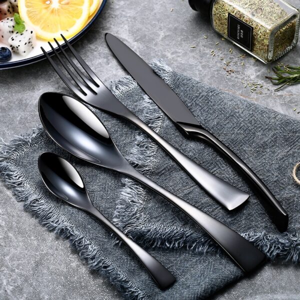 Stainless Steel Cutlery Set, 24 Pcs