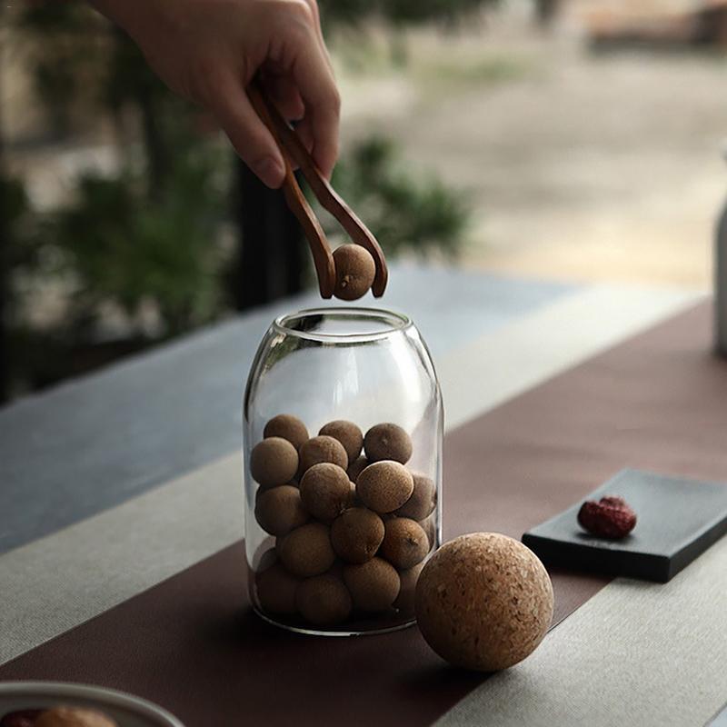 Transparent Glass Storage Bottle