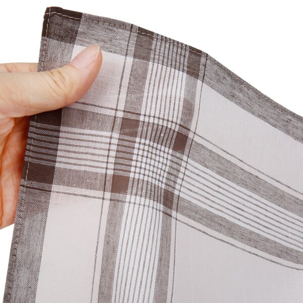 Men's Plaid Pocket Squares Set - Image 5