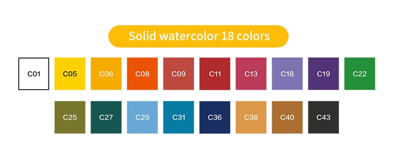 Portable Waterсolor Pigment for Beginner