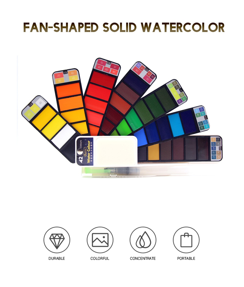 Portable Waterсolor Pigment for Beginner