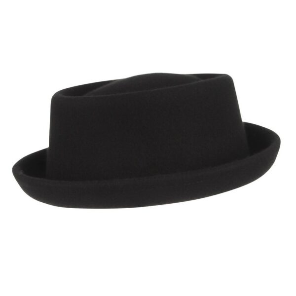 Men's Classic Wool Pork Pie Hat - Image 3