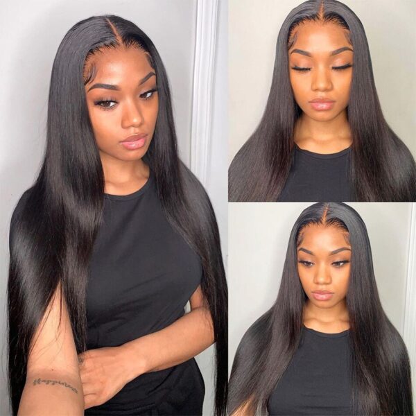 Straight Human Hair Lace Wig - Image 4