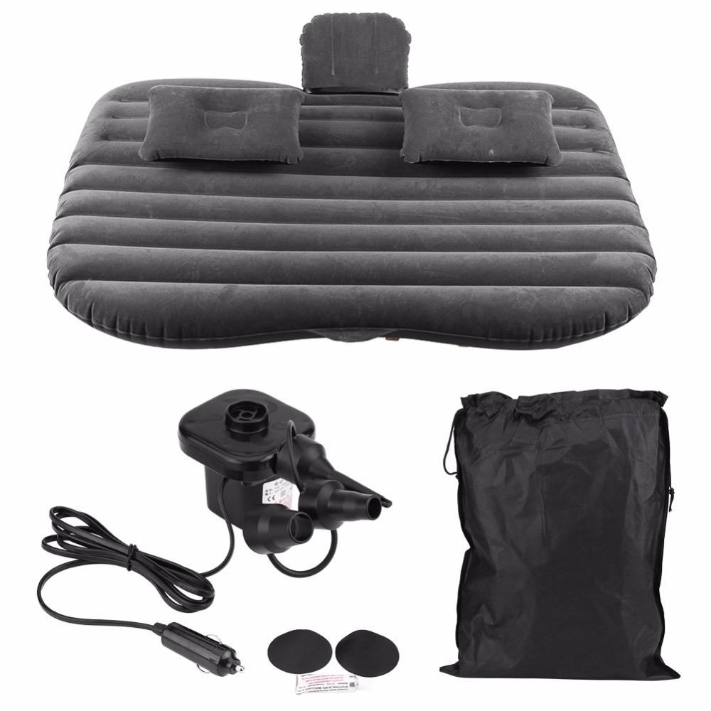 Car Air Mattress in Black and Grey