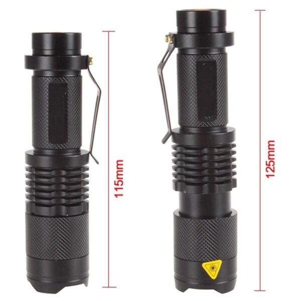 Waterproof Zoomable Bicycle LED Flashlight with Adjustable Focus - Image 4