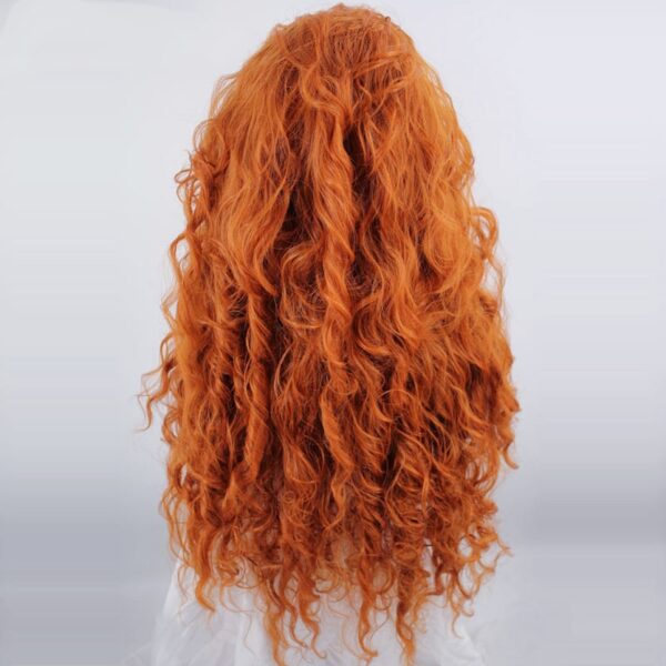 Ginger Red Long Wavy Synthetic Hair Wig - Image 6