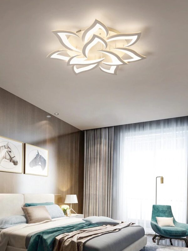 Modern Flower Shaped LED Ceiling Light - Image 6