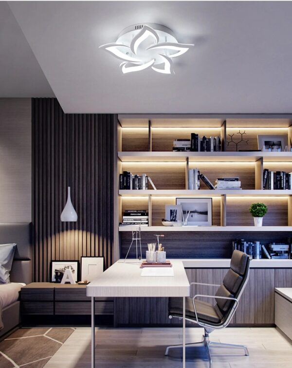 Modern Flower Shaped LED Ceiling Light - Image 5