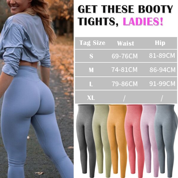 Women's Seamless Push Up Leggings - Image 3