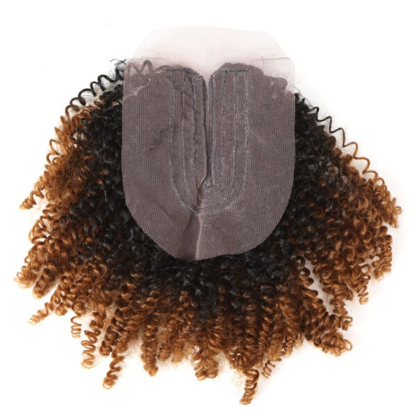 Ombre Kinky Curly Synthetic Hair Extensions 7 pcs Set - Image 6