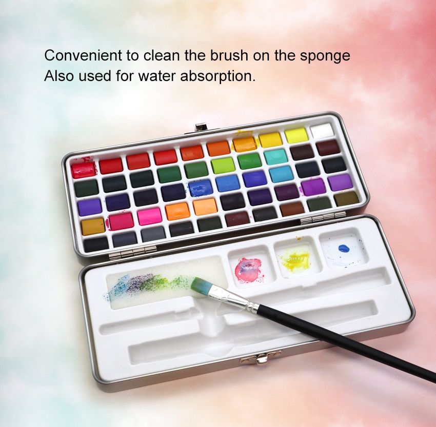 Portable Solid Watercolor Paint Set