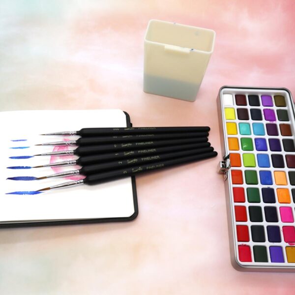 Portable Solid Watercolor Paint Set - Image 3