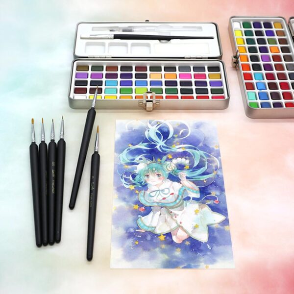 Portable Solid Watercolor Paint Set - Image 5