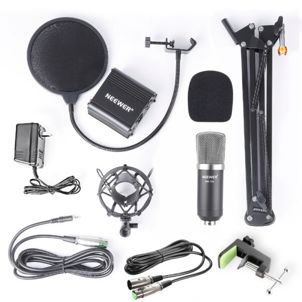 Professional Condenser Microphone, Stand, XLR Cable and Pop Filter - Image 3