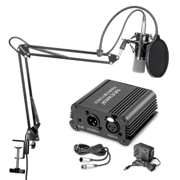 Professional Condenser Microphone, Stand, XLR Cable and Pop Filter - Image 4